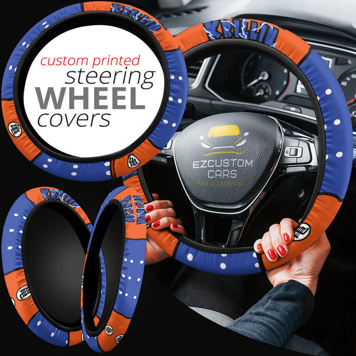 Krillin Steering Wheel Cover Custom Dragon Ball Anime Car Accessories - EzCustomcar - 4