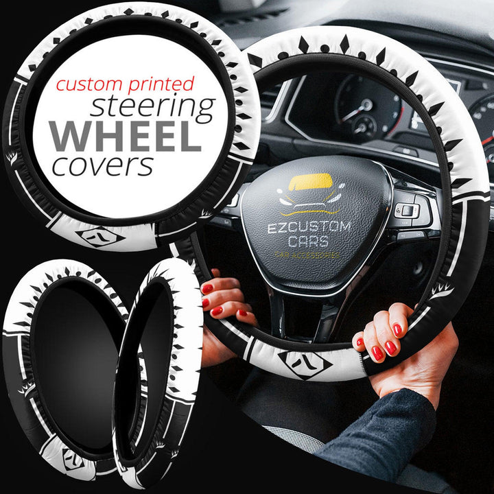Bleach Eighth Division Symbols Steering Wheel Cover Custom Anime Car Accessories - EzCustomcar - 4