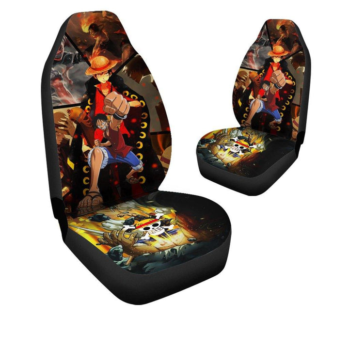 Luffy Car Seat Covers One Piece Anime Car Accessories - Customforcars - 4