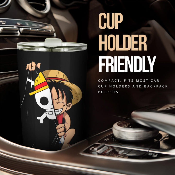 One Piece Car Accessories Anime Car Tumblers Cup Luffy - EzCustomcar - 2