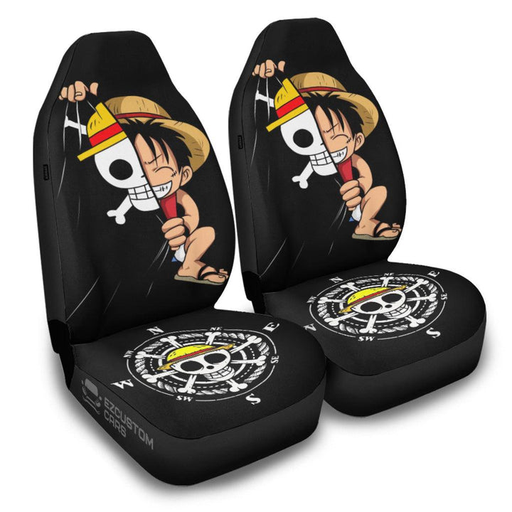 One Piece Car Accessories Anime Car Seat Covers Luffy - EzCustomcar - 2