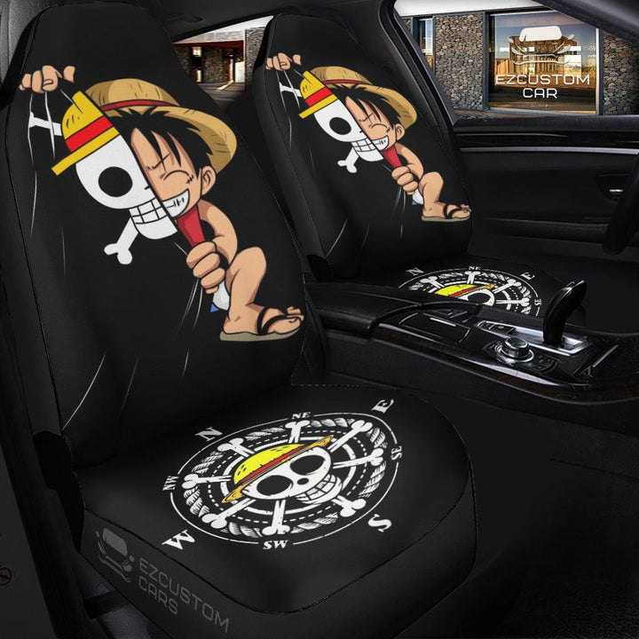 One Piece Car Accessories Anime Car Seat Covers Luffy - EzCustomcar - 3