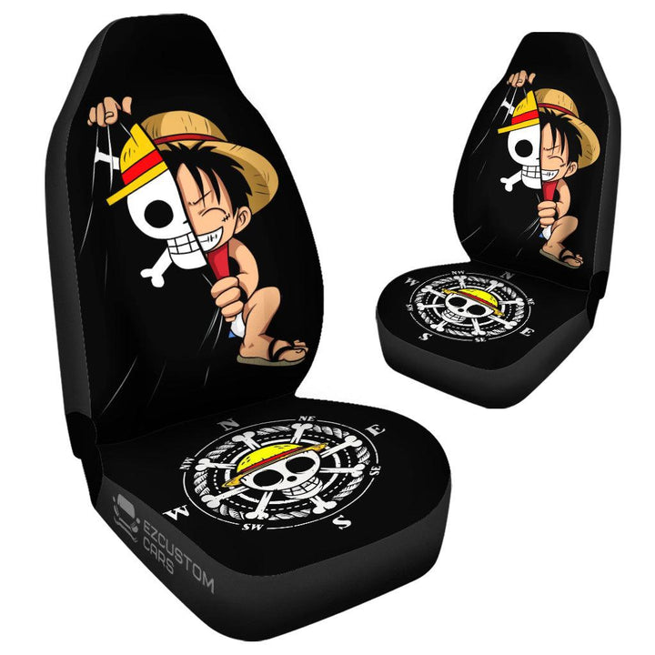 One Piece Car Accessories Anime Car Seat Covers Luffy - EzCustomcar - 4
