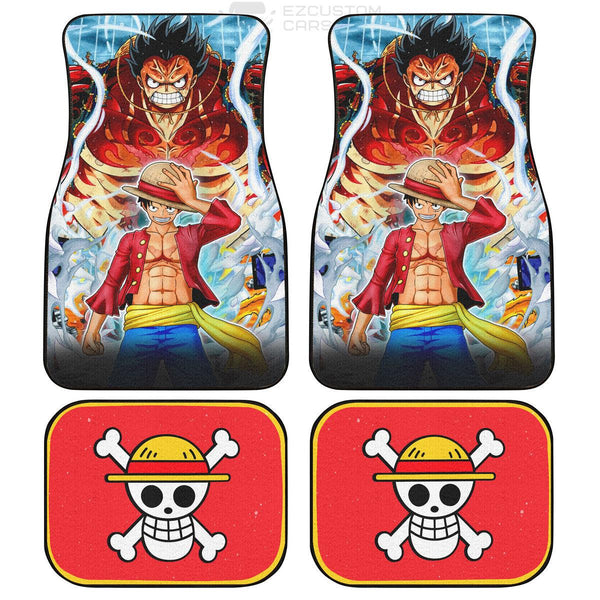 One Piece Anime Car Accessories Custom Monkey D. Luffy Car Floor Mats - EzCustomcar - 1