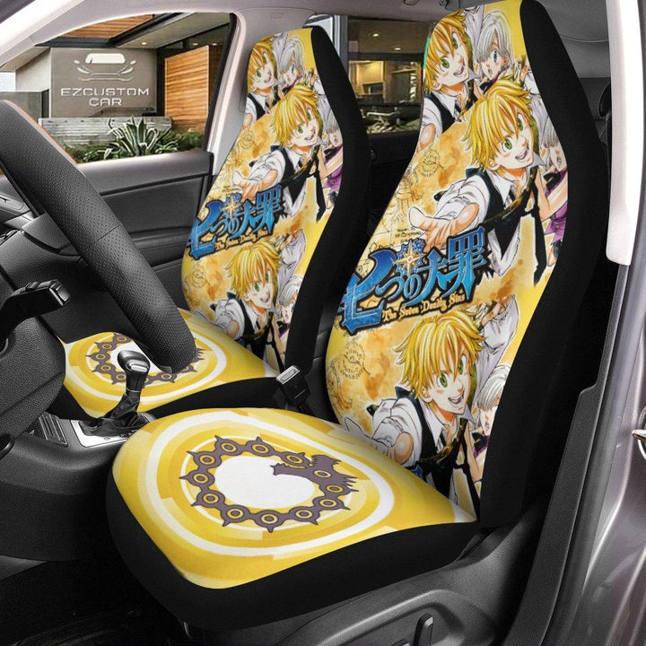 Meliodas Car Seat Covers Seven Deadly Sinsezcustomcar.com-1