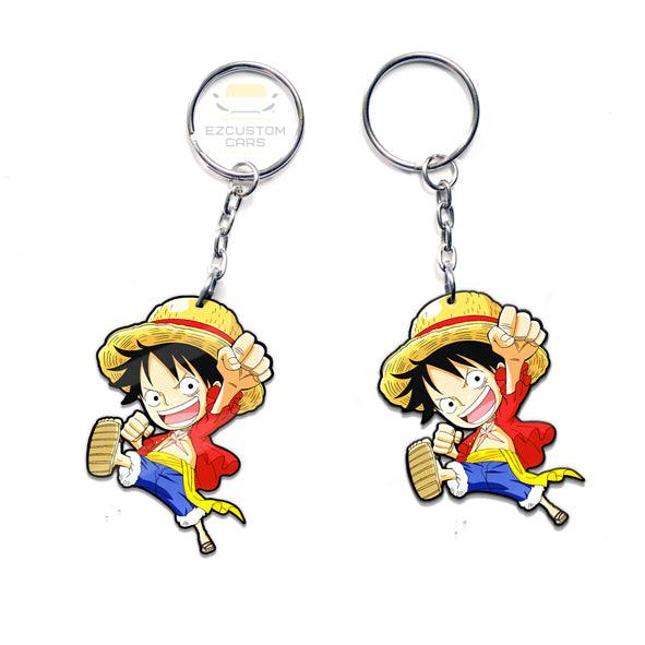 Monkey D. Luffy Keychains Custom One Piece Anime Car Accessories - EzCustomcar - 3