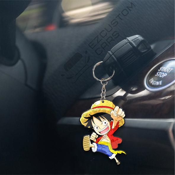 Monkey D. Luffy Keychains Custom One Piece Anime Car Accessories - EzCustomcar - 4