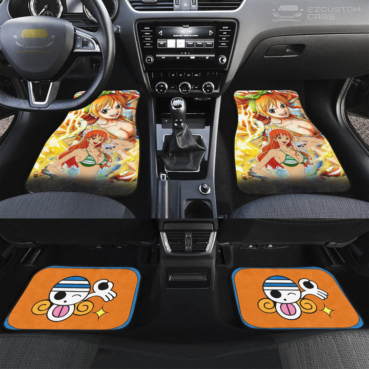 One Piece Anime Car Accessories Custom Nami Car Floor Mats - EzCustomcar - 4