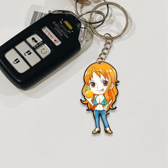 Nami Keychains Custom One Piece Anime Car Accessories - EzCustomcar - 2