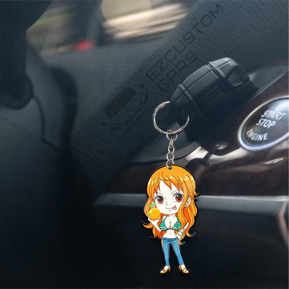 Nami Keychains Custom One Piece Anime Car Accessories - EzCustomcar - 4