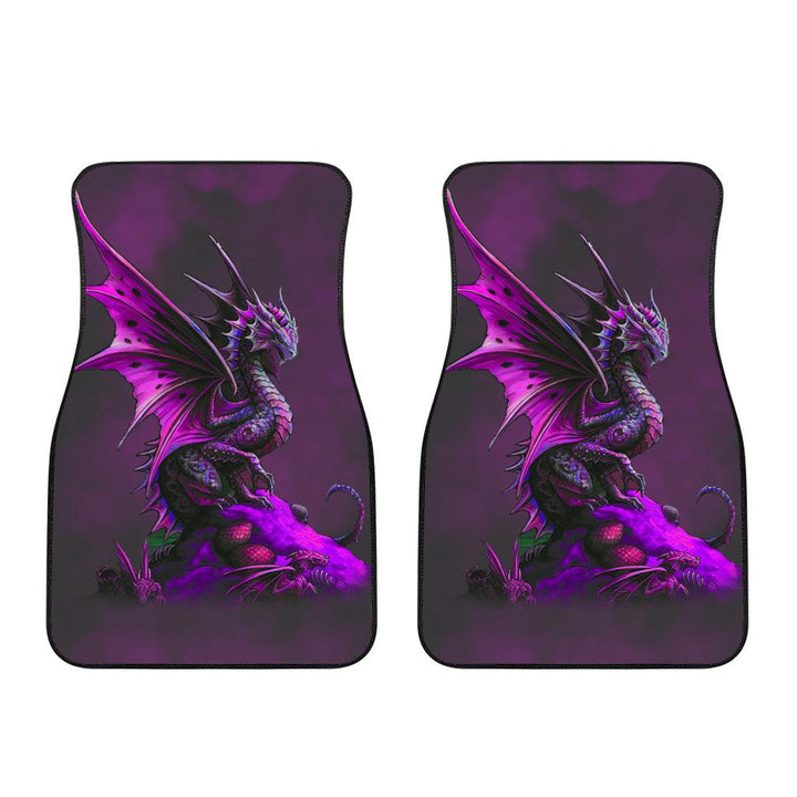 Purple Dragon Car Floor Mats Custom Dragon Car Accessories - EzCustomcar - 3