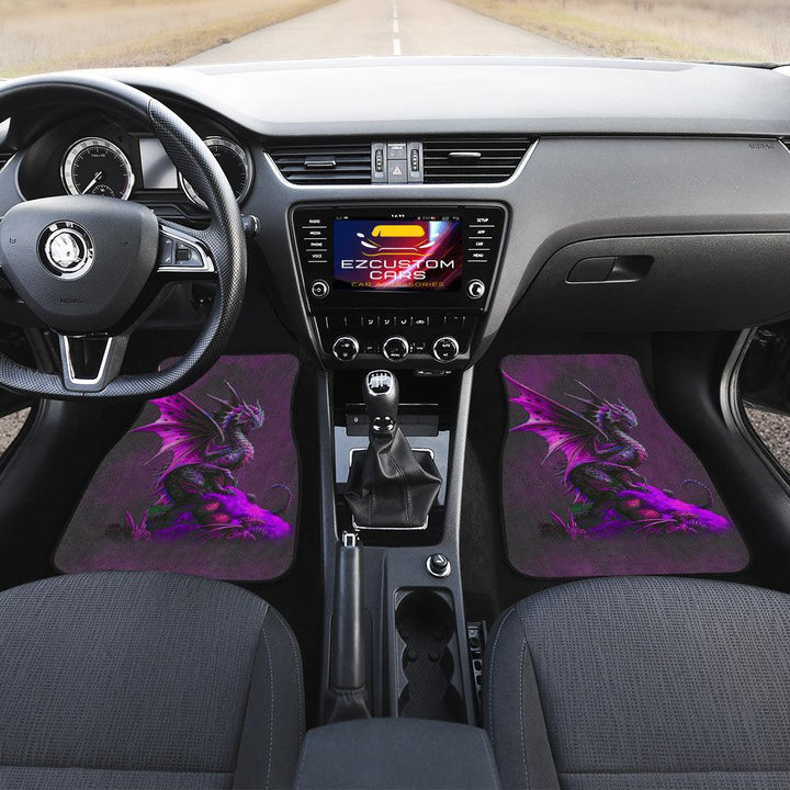 Purple Dragon Car Floor Mats Custom Dragon Car Accessories - EzCustomcar - 4