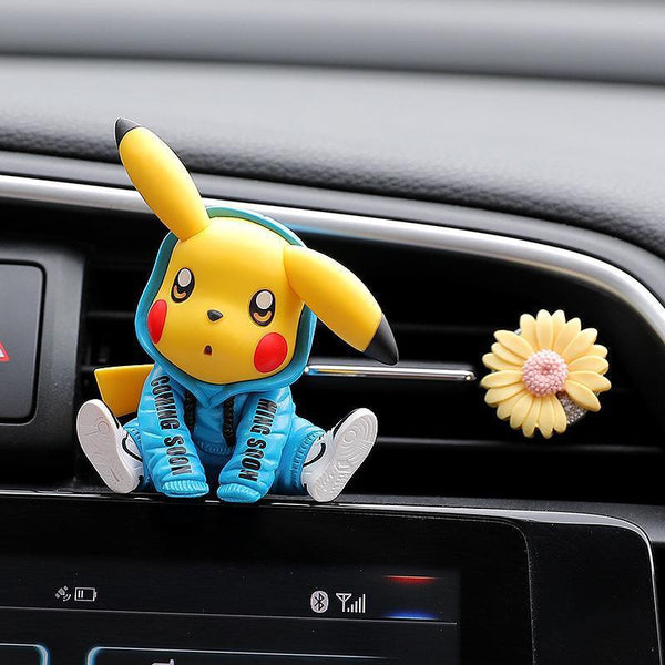 Pikachu Car Air Freshener Vent Clip, Air Fresher For Car, Anime Car Decoration Accessories, Pokemon Action Figure Anime Gift - EzCustomcar - 1