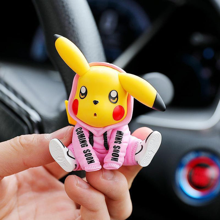 Pikachu Car Air Freshener Vent Clip, Air Fresher For Car, Anime Car Decoration Accessories, Pokemon Action Figure Anime Gift - EzCustomcar - 3