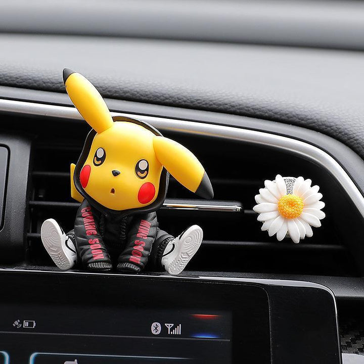 Pikachu Car Air Freshener Vent Clip, Air Fresher For Car, Anime Car Decoration Accessories, Pokemon Action Figure Anime Gift - EzCustomcar - 4
