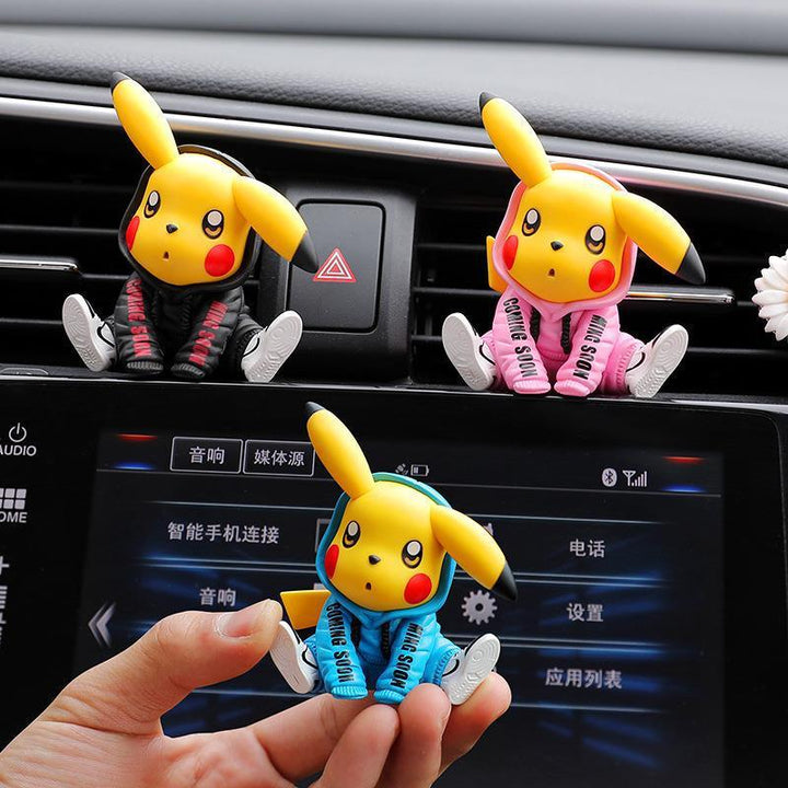 Pikachu Car Air Freshener Vent Clip, Air Fresher For Car, Anime Car Decoration Accessories, Pokemon Action Figure Anime Gift - EzCustomcar - 5