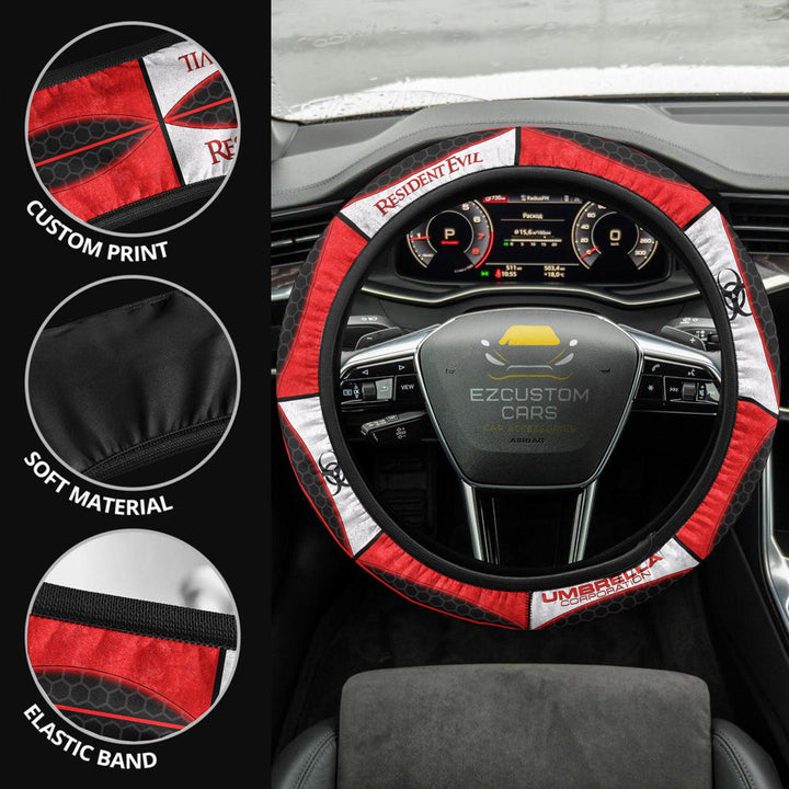 Resident Evil Umbrella Corps Steering Wheel Cover Custom Car Accessories - EzCustomcar - 2
