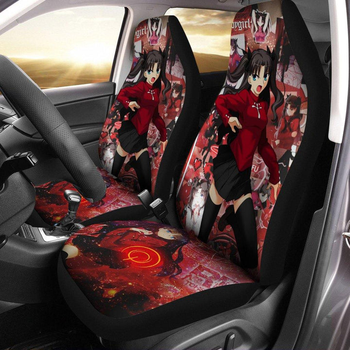 Rin Tohsaka Car Seat Covers Fate/Stay Night Anime Car Accessoriesezcustomcar.com-1
