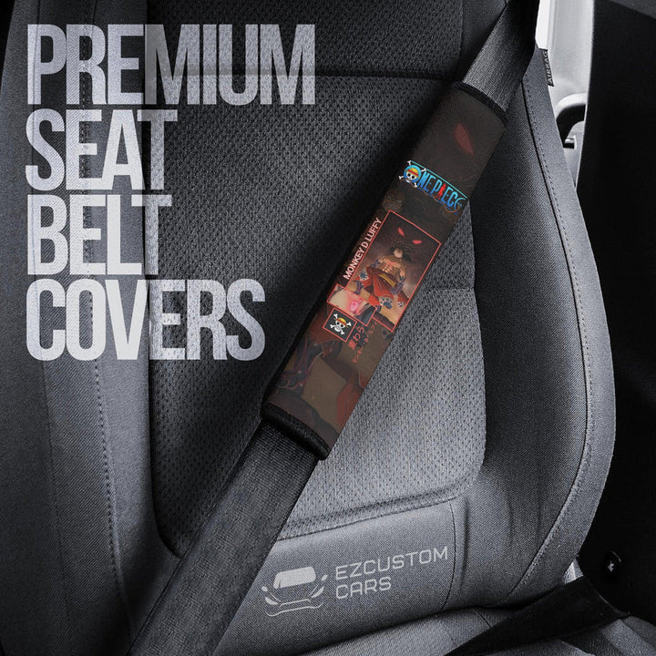 Seat Belt Covers Luffy Custom Anime One Piece Car Accessories - EzCustomcar - 3