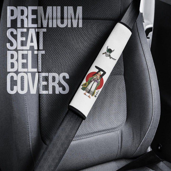 Zoro Seat Belt Covers Custom One Piece Anime Car Accessories - EzCustomcar - 3