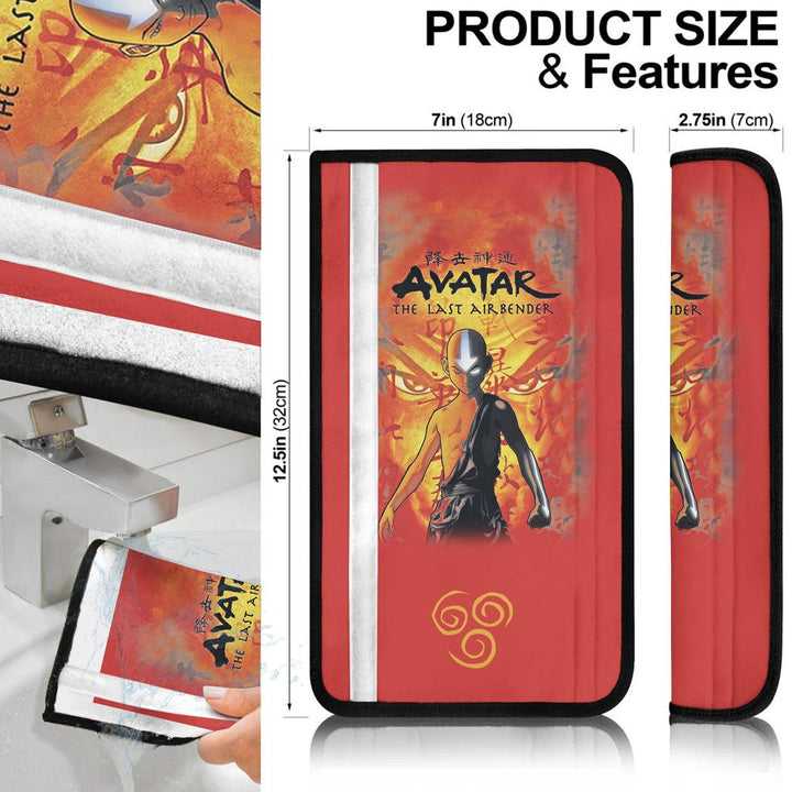 Aang Seat Belt Cover Custom Avatar: The Last Airbender Anime Car Accessories - EzCustomcar - 4