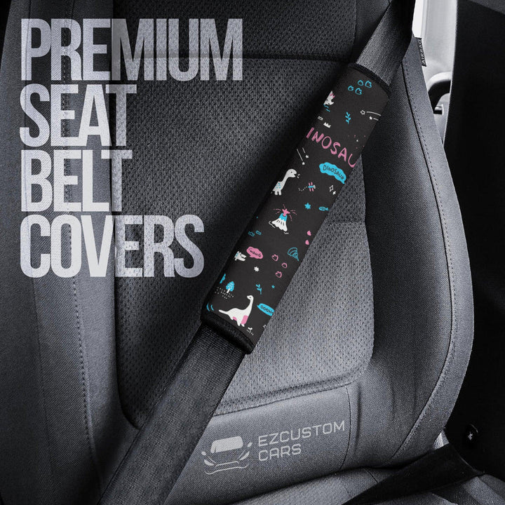 Pink Dinosaurs Seat Belt Covers Car Accessories - EzCustomcar - 3
