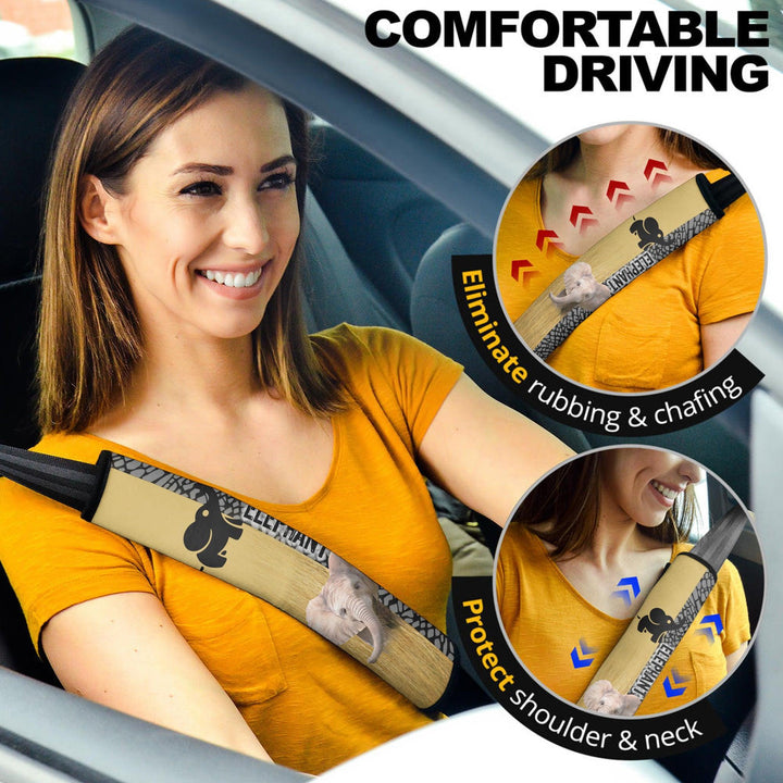 Cute Elephant Seat Belt Covers Custom Elephant Car Accessories - EzCustomcar - 2