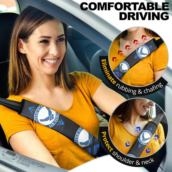 Military Car Accessories Custom Seat Belt Cover United States Air Force - EzCustomcar - 1