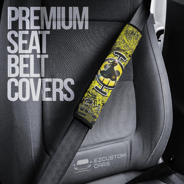One Piece Car Accessories Anime Seat Belt Covers D. Water Law - EzCustomcar - 3