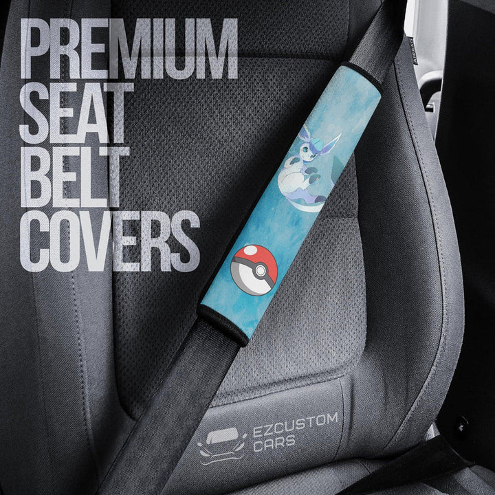 Pokemon Car Accessories Anime Seat Belt Cover Glaceon Make Me Melt - EzCustomcar - 3