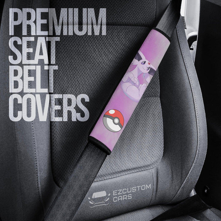 Pokemon Car Accessories Anime Seat Belt Cover Espeon Always on my Mind - EzCustomcar - 3