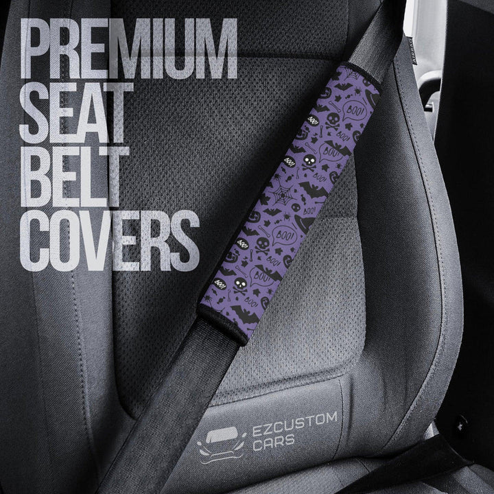 Halloween Car Accessories Custom Seat Belt Cover Halloween Purple - EzCustomcar - 3
