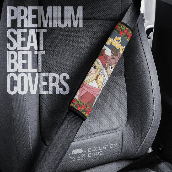 Natsu x Lucy Seat Belt Covers Custom Fairy Tail Car Accessories Christmas Gifts - EzCustomcar - 3