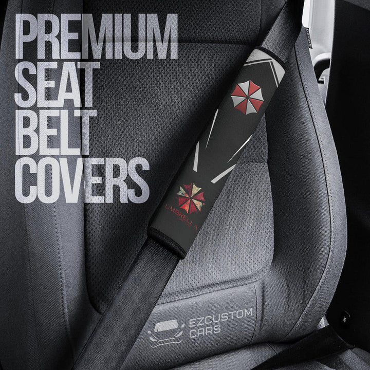 Resident Evil: Umbrella Corps Car Accessories Anime Seat Belt Covers Umbrella Corporation Symbol - EzCustomcar - 3