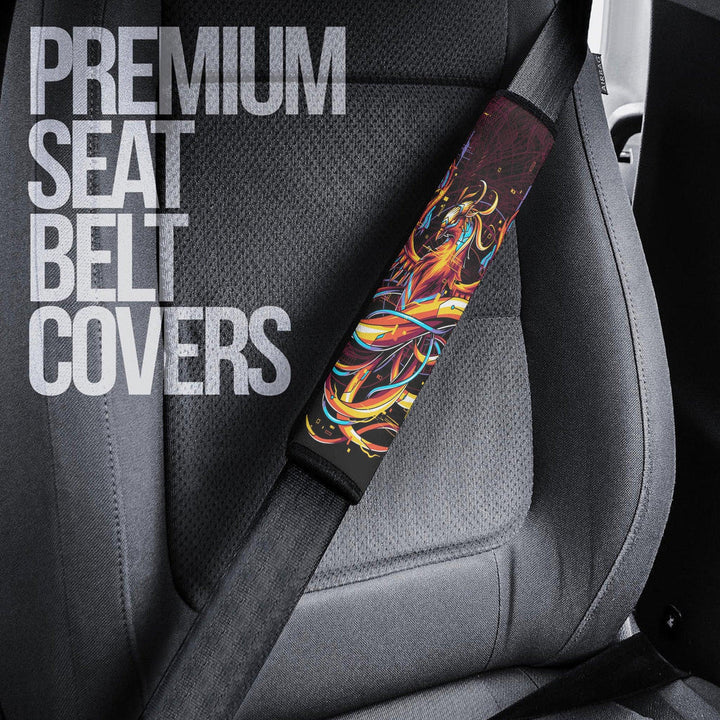 Phoenix Mythical Creatures Seat Belt Covers Custom Mythical Creatures Car Accessories - EzCustomcar - 3