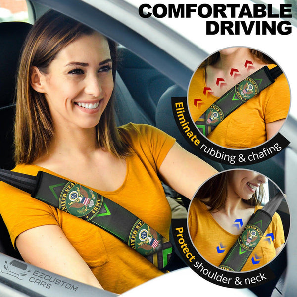 Military Car Accessories Custom Seat Belt Cover United States Army - EzCustomcar - 1
