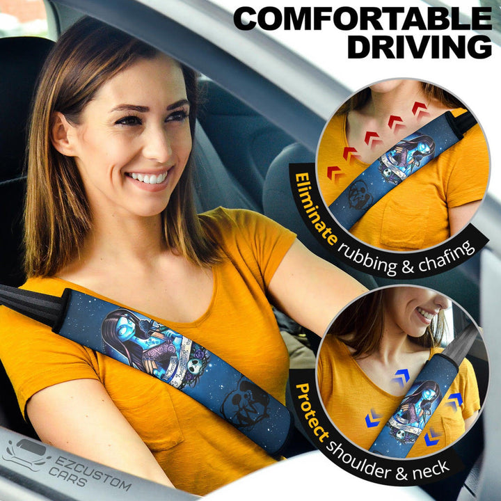The Nightmare Before Christmas Car Accessories Halloween Seat Belt Cover Sally - EzCustomcar - 1
