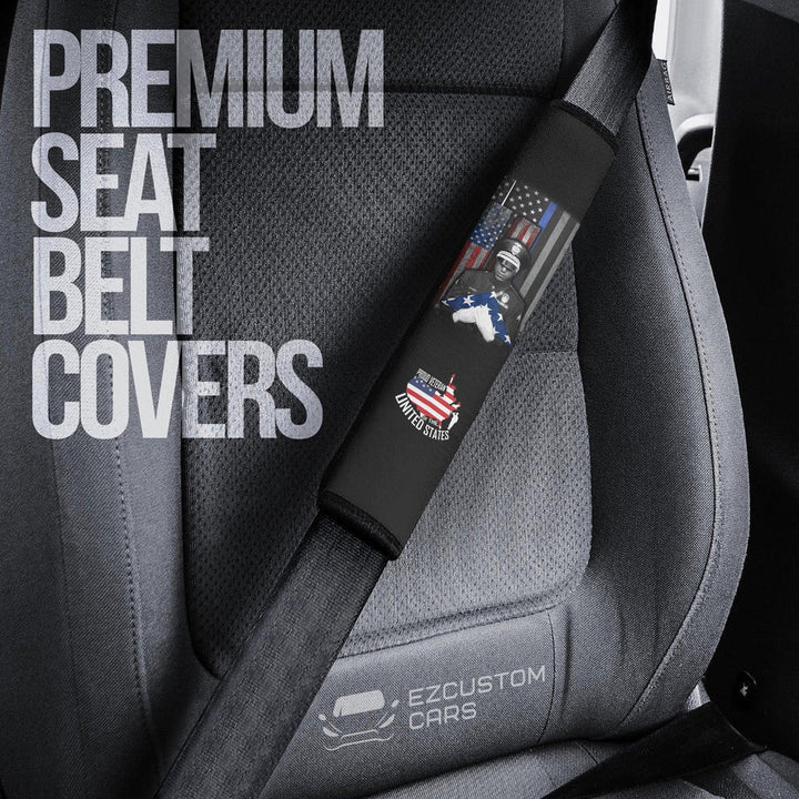 Flag American Car Accessories Custom Seat Belt Cover Heroes Memorial - EzCustomcar - 3