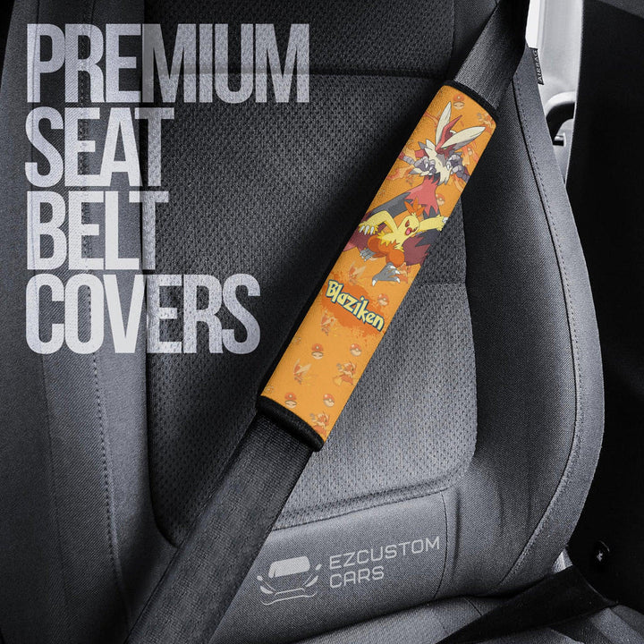 Pokemon Car Accessories Anime Seat Belt Cover Blaziken - EzCustomcar - 3