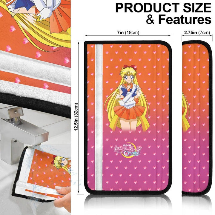 Sailor Moon Car Accessories Anime Seat Belt Cover Sailor Venus - EzCustomcar - 4
