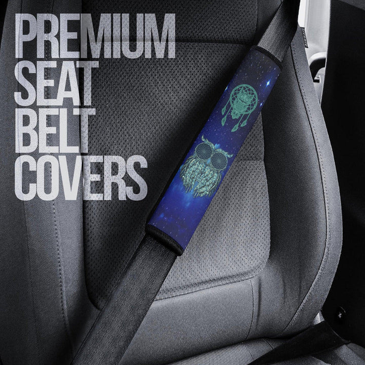 Dream Catcher Owl Seat Belt Covers Custom Owl Car Accessories - EzCustomcar - 3