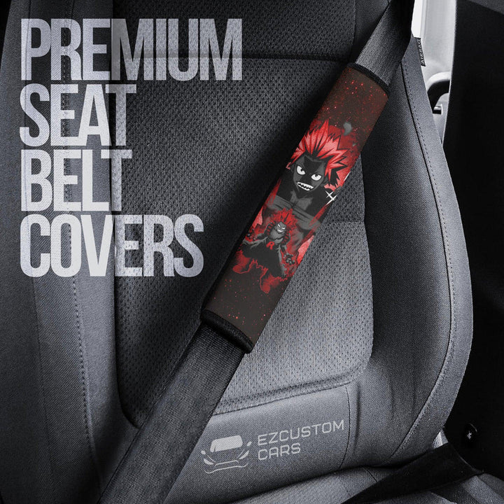 Kirishima eijirou Seat Belt Covers Custom MHA Anime Car Accessories - EzCustomcar - 3
