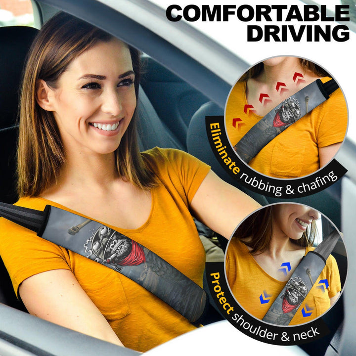 The War Monkey Seat Belt Covers Custom Animal Car Accessories - EzCustomcar - 2