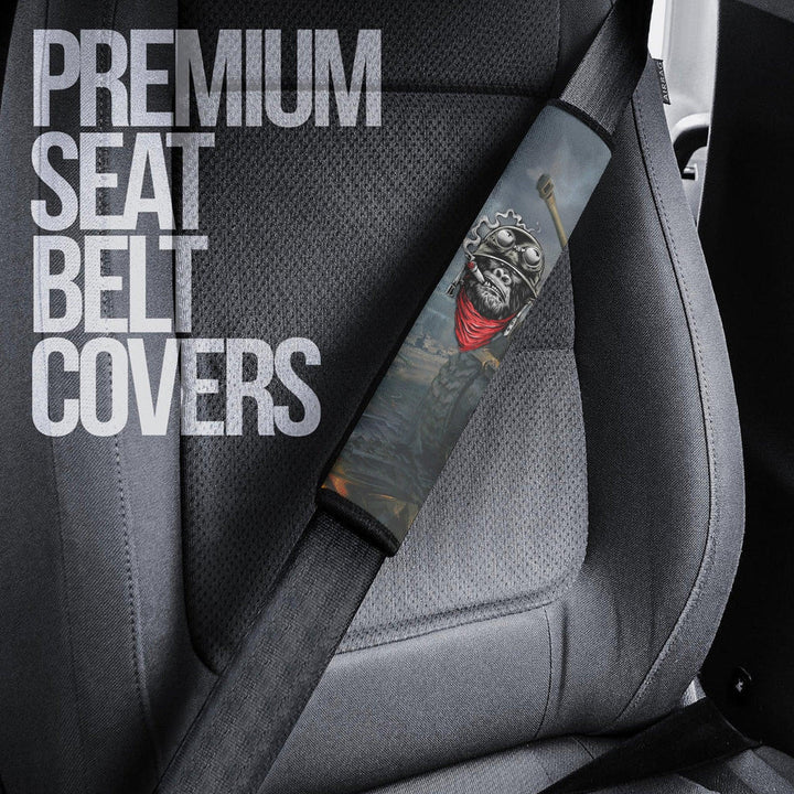 The War Monkey Seat Belt Covers Custom Animal Car Accessories - EzCustomcar - 3