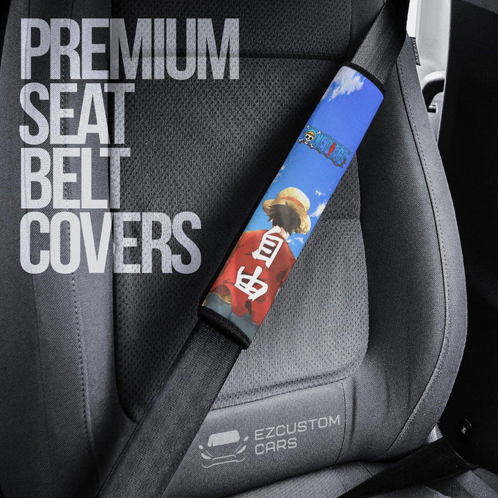 Monkey D. Luffy Seat Belt Covers One Piece Anime Car Accessories - EzCustomcar - 3