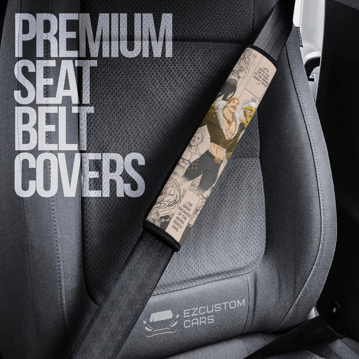 Escanor Seven Deadly Sins Seat Belt Covers Custom Anime Car Accessories - EzCustomcar - 3