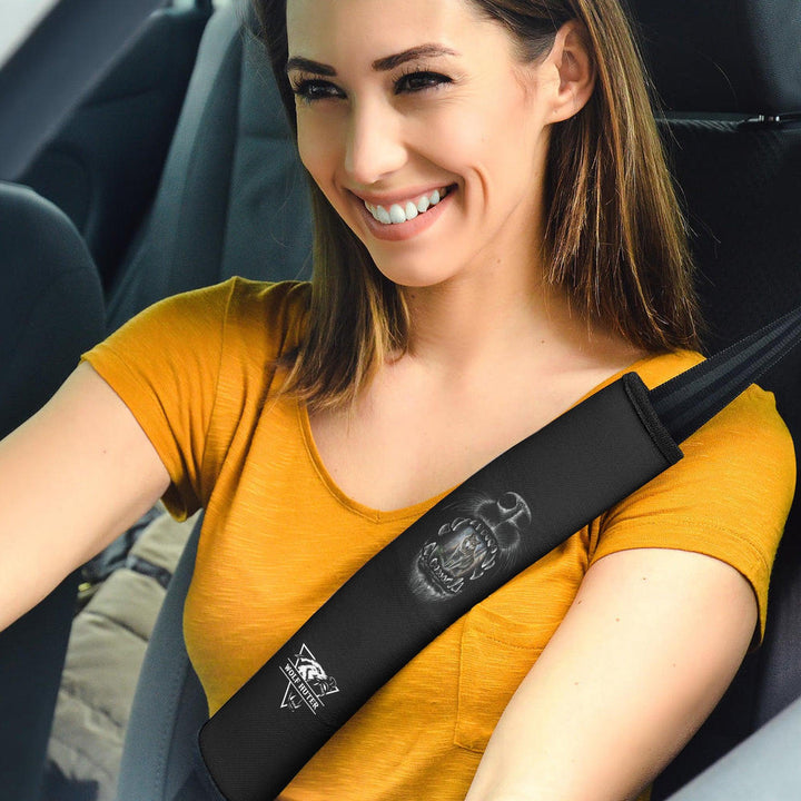 Wolf Hunter Seat Belt Covers Custom Animal Car Accessoriesezcustomcar-1