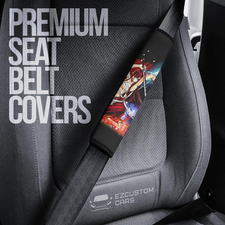 Fairy Tail Erza Scarlet Seat Belt Covers Anime Car Accessories - EzCustomcar - 3