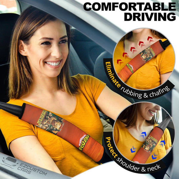 Deku x Kacchan Seat Belt Covers Custom MHA Anime Car Accessories - EzCustomcar - 1
