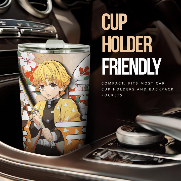 Zenitsu Tumbler Cup Custom Demon Slayers Anime Car Accessories - EzCustomcar - 2